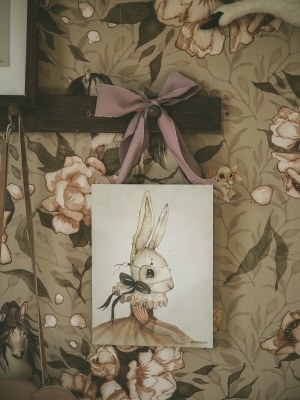Poster_print_girls_room_rabbit_Miss_Iris_Mrs_Mighetto
