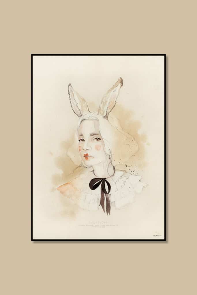 50X70 Lady Ivory - Poster - Mrs Mighetto Artwork