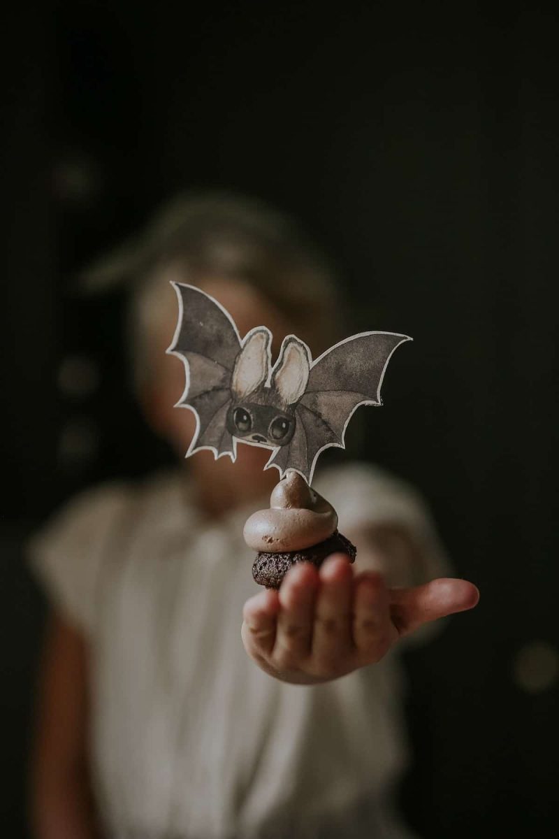 Halloween_cupcake_with_bats_decoration