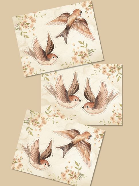 Birds_sparrows_wall_decorations_diy_paper_cutouts_Mrs_Mighetto