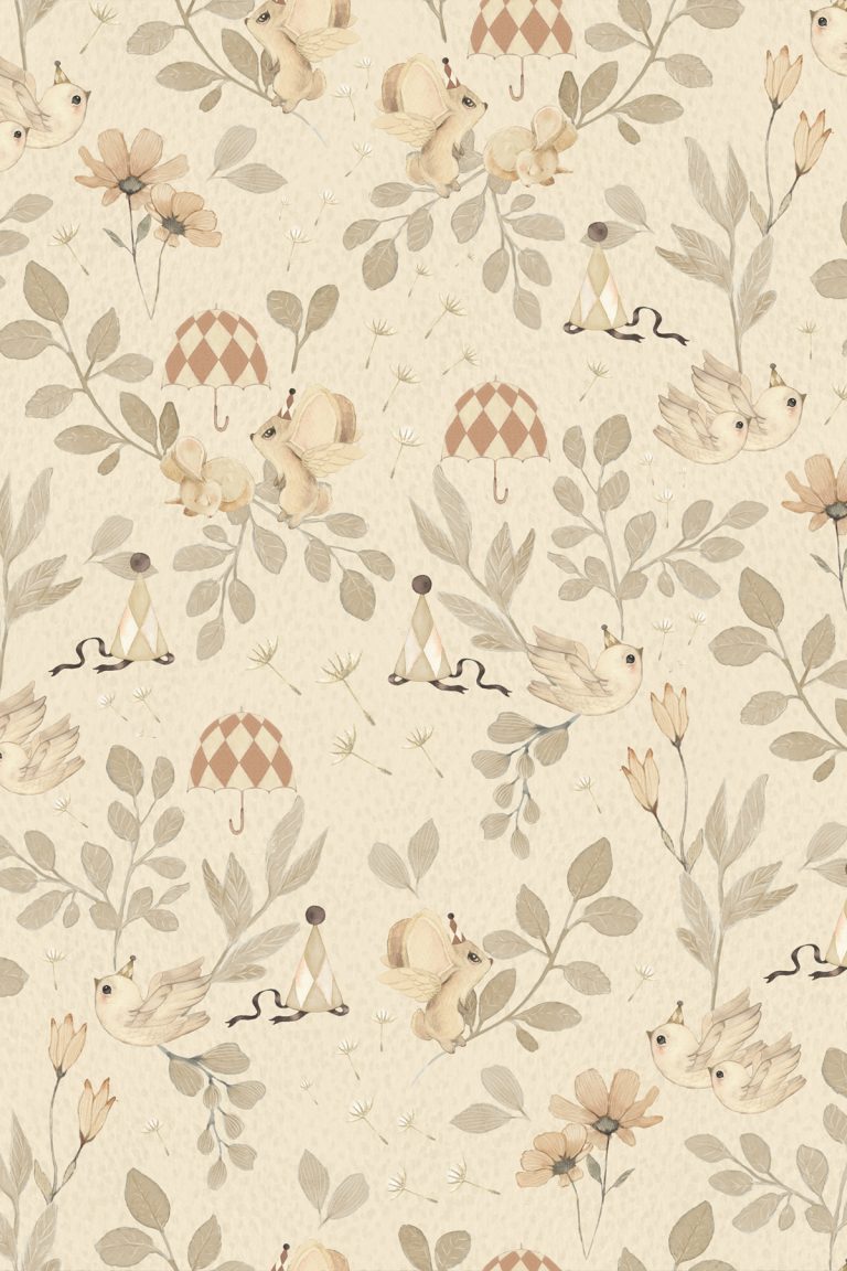 MB OFF WHITE FLOWERS PRINTED LAWN