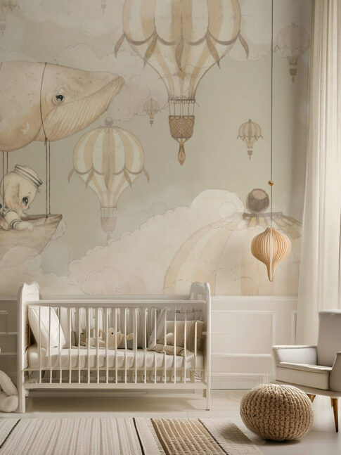 Flying_Whale_Kids_Wallpaper_Mrs_Mighetto_warm_grey